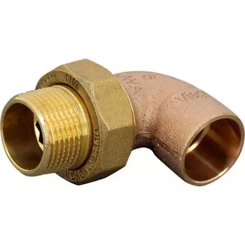 Отвод пайка Viega разъёмный наружная резьба 28 ммx1" медь 144128