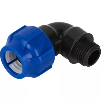 Отвод 90° Valfex 1/2"x20 мм НР полипропилен 1210012420012