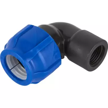 Отвод 90° Valfex 1/2"x25 мм ВР полипропилен