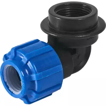 Отвод 90° Политэк 3/4"x20 мм ВР полипропилен