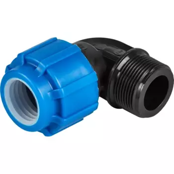 Отвод 90° Политэк 1 1/4"x32 мм НР полипропилен