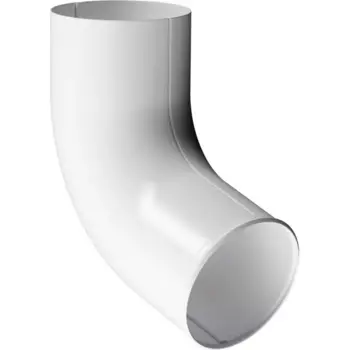 Отвод трубы Dacha Stal 90 мм белый