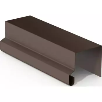 П-планка для профнастила 2 м 0.4 мм RAL 8017 коричневый