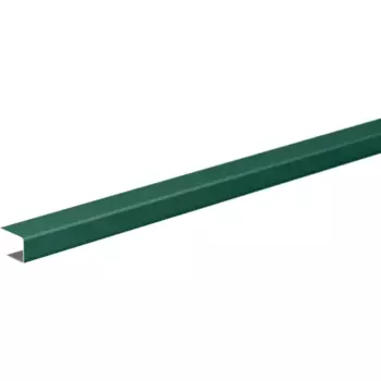 П-планка для профнастила С8 15x10 мм 2 м 0.4 мм RAL 6005 Зеленый