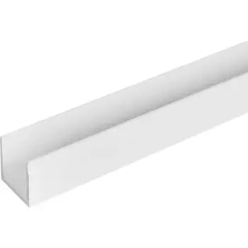 Профиль П-образный алюминий окрашенный 20x20x1.5x1000 мм белый