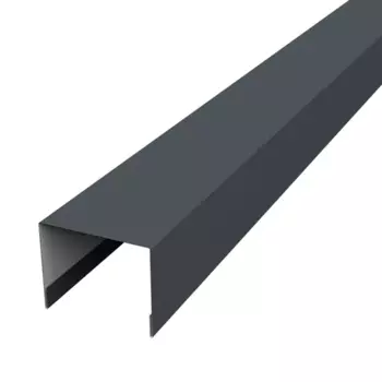 П-профиль под откос антрацит 1500x25x12 мм