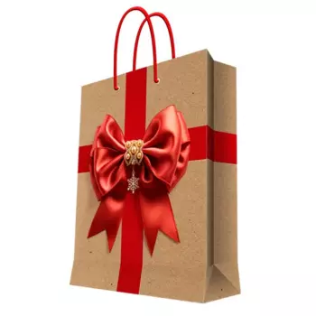 Пакет подарочный 26 см
