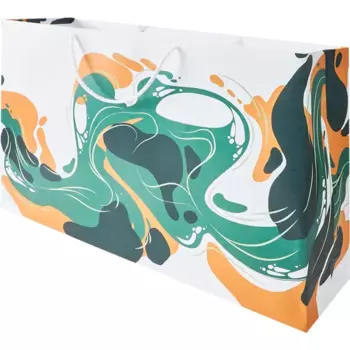 Пакет подарочный Цвет счастья 55x37 см бело-желтый