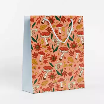 Пакет подарочный Грибочки 25.5x36x8 см