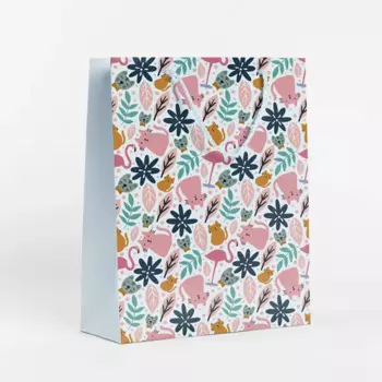 Пакет подарочный Вдохновение 25.5x36x8 см цвет разноцветный