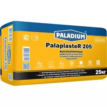 Штукатурка цементная Paladium PalaplasteR-205 высокопрочная 25 кг