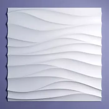 Панель 3D пластиковая Bello-Deco СП 13 500x500 мм 0.25 м белый