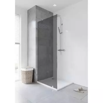 Душевая перегородка Классика боковая 195x100 см тонированная