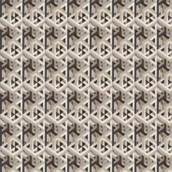 Панель ПВХ Шале бежево-черный 2700x375x8 мм