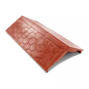 Парапет ППК 500x258x25 мм цвет терракота