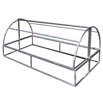 Парник стационарный Хлебница 200x128x98 см металл