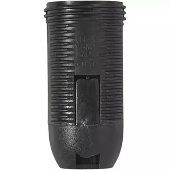 Патрон-полувинт пластиковый Oxion E14 цвет чёрный