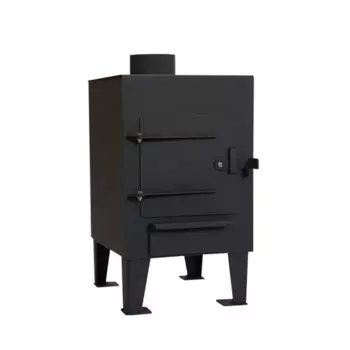 Печь дровяная НМК Сибирь-Полигон 4 кВт цвет черный