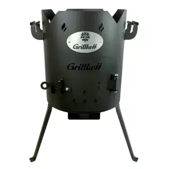 Печь под казан 8 л сталь черный