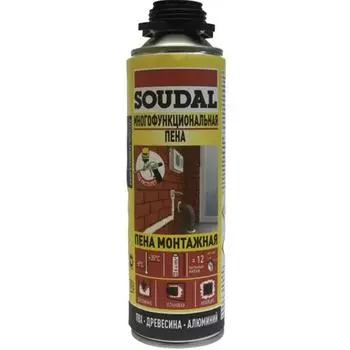 Пена монтажная пистолетная Soudal 500 мл