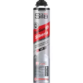Пена монтажная профессиональная Sila Pro TopGun 65 W Siberia зимняя 850 мл