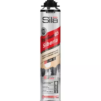 Пена монтажная профессиональная Sila Pro Topgun Siberia 65 всесезонная 850 мл