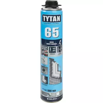 Пена монтажная профессиональная Tytan 65 всесезонная 860 мл