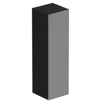 Пенал для ванной AM.PM Struktura 109x30 см МДФ/эмаль цвет черный