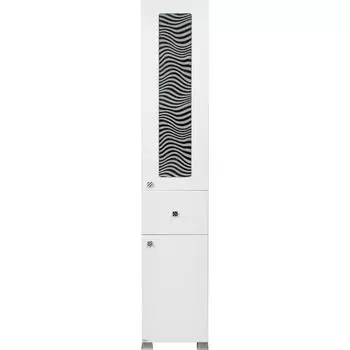 Пенал напольный «Мальта» 35 см цвет белый