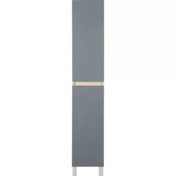 Пенал напольный Соло 180x30x30 см цвет серый