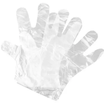 Перчатки полиэтиленовые B&B bright.balanced ППЭ100L размер 9/L одноразовые, 100 шт.