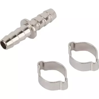 Переходник для компрессора Elitech штуцер елочка 8 мм и 2 кольца 8 - 13 мм