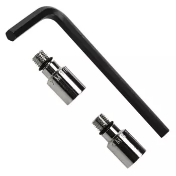 Переходник для подводки смесителя M8xM10 наружная-внутренняя резьба 29 мм 2 штуки