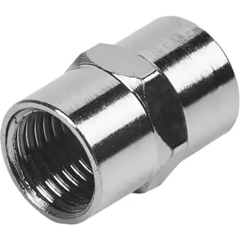 Переходник двусторонний Pegas Pneumatic 1/4 дюйма внутренняя резьба