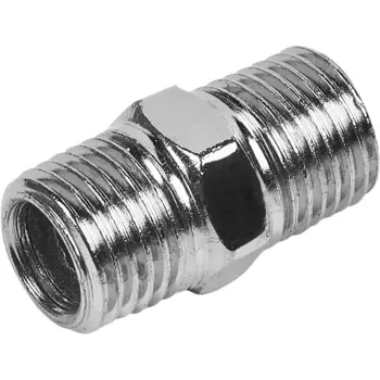 Переходник двусторонний Pegas Pneumatic 1/4 дюйма наружная резьба