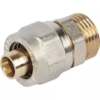 Муфта комбинированная Stout 1/2"x16 мм НР латунь