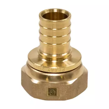 Переходник с накидной гайкой Rehau 1"x25 мм ВР латунь