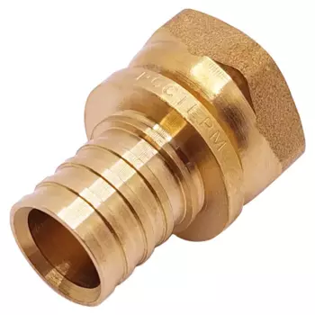 Переходник с накидной гайкой Ростерм 3/4"x16 мм ВР латунь