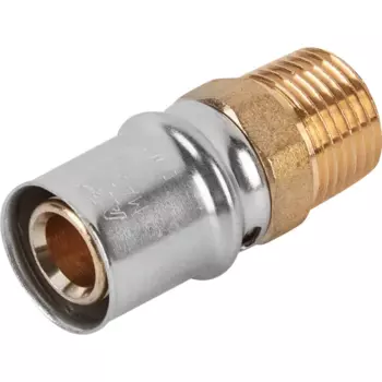 Муфта комбинированная Stout 1/2"x20 мм НР ВПр латунь