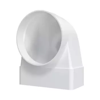 Переходник вентиляционный для плоских воздуховодов Fonet D125 мм 60x204 мм пластик