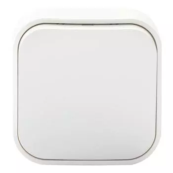 Переключатель 1 клавиша цвет - Legrand Quteo - IP20 10А 250В винтовые зажимы накладной монтаж - белый