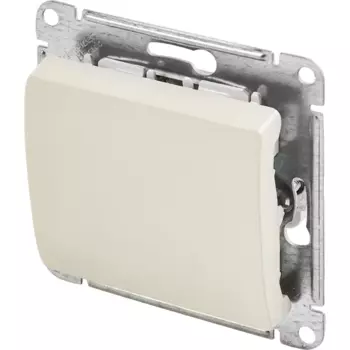 Переключатель перекрестный встраиваемый Systeme Electric Glossa 1 клавиша цвет молочный
