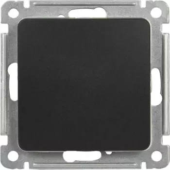 Переключатель встраиваемый Hegel Мастер 1 клавиша цвет черный