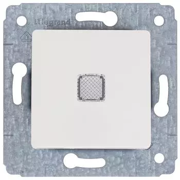 Переключатель встраиваемый Legrand Cariva 1 клавиша с подсветкой, цвет слоновая кость