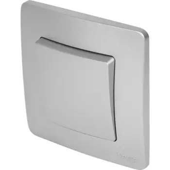 Переключатель встраиваемый Systeme Electric Blanca 1 клавиша цвет алюминий