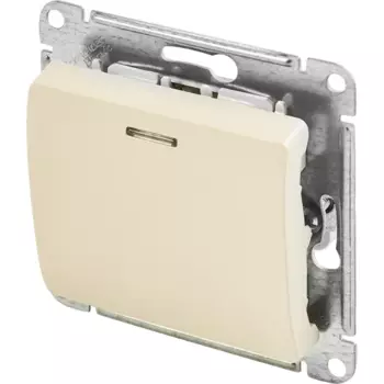 Переключатель встраиваемый Systeme Electric Glossa 1 клавиша цвет бежевый