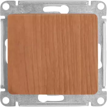 Переключатель встраиваемый Systeme Electric Glossa 1 клавиша цвет дуб