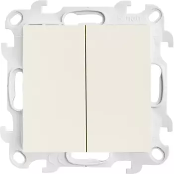 Переключатель встраиваемый Simon 24 2 клавиши цвет слоновая кость