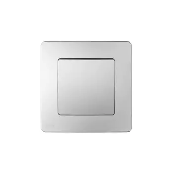 Переключатель встраиваемый Systeme Electric Blanca 1 клавиша цвет алюминий
