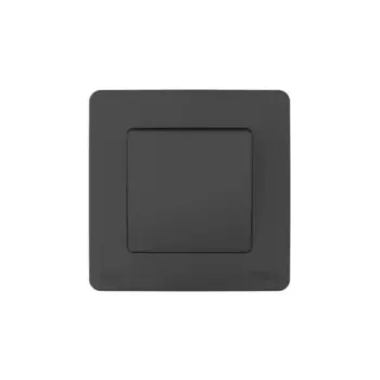 Переключатель встраиваемый Systeme Electric Blanca 1 клавиша цвет антрацит